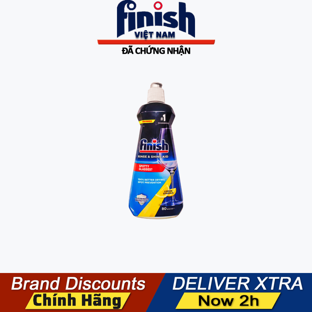 Nước làm bóng Finish làm bóng và khô chén bát 750ml, 800ml, 400ml
