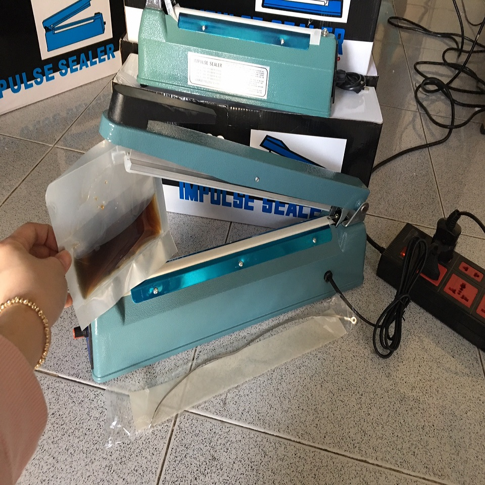 Máy hàn miệng túi dài 30cm,vỏ sắt  không kén túi tặng dây nhiệt, Đóng Gói Thực Phẩm