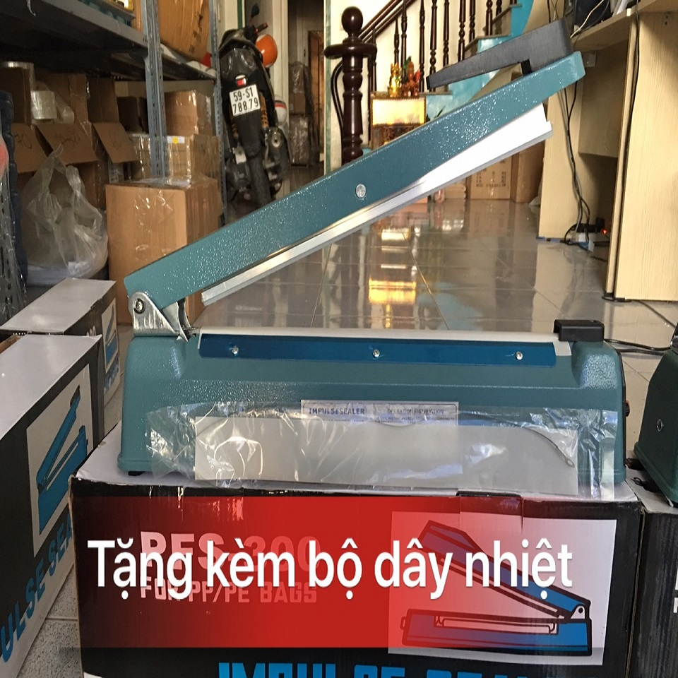 Máy hàn miệng túi dài 30cm,vỏ sắt  không kén túi tặng dây nhiệt, Đóng Gói Thực Phẩm