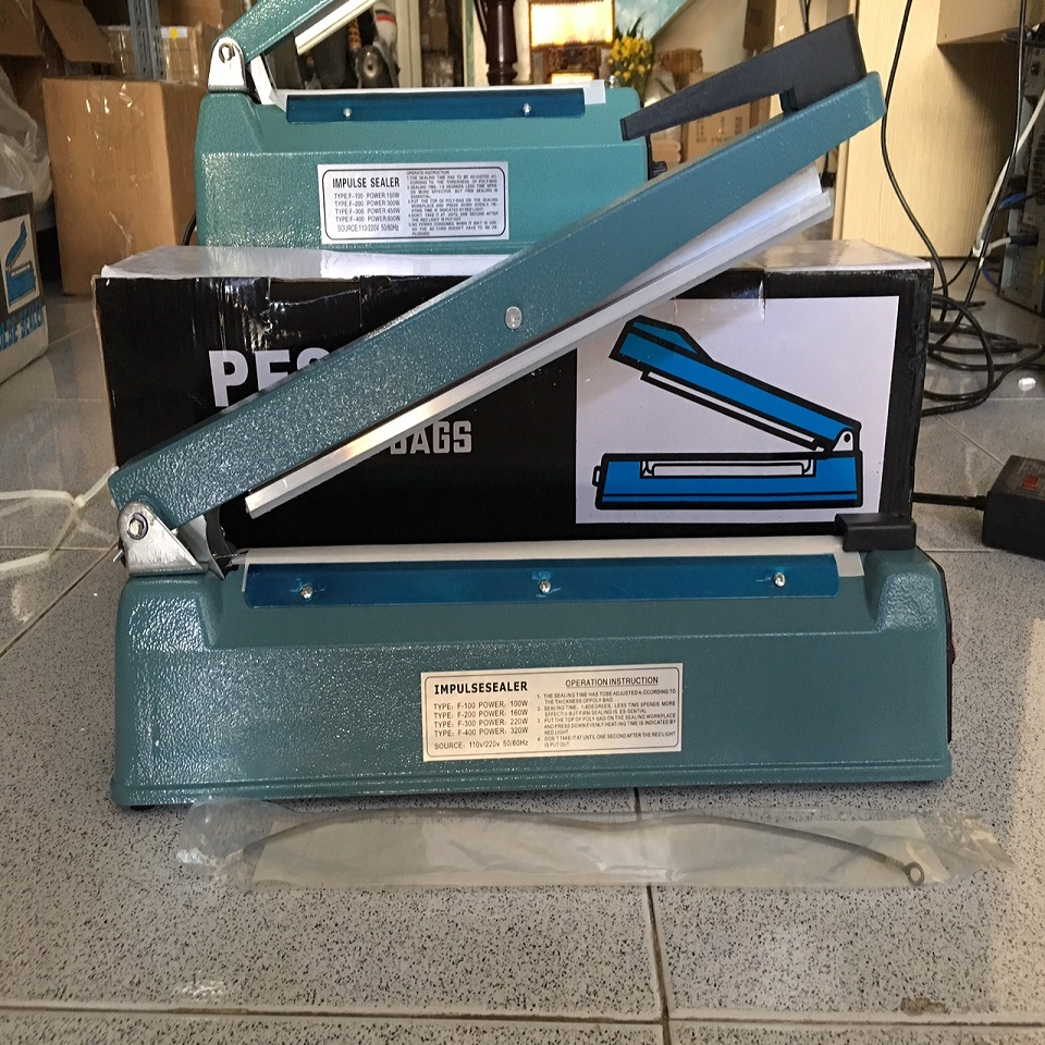 Máy hàn miệng túi dài 30cm,vỏ sắt  không kén túi tặng dây nhiệt, Đóng Gói Thực Phẩm