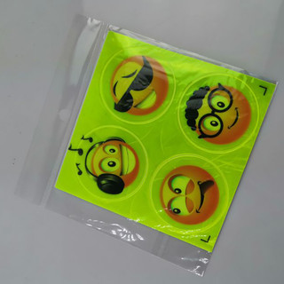 Tấm Sticker dán phản quang hình mặt cười