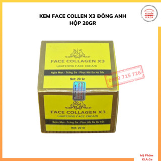 Kem Face Collagen X3 Đông Anh 20gr - Giúp Da Trắng Sáng, Mịn Màng, Ngừa Mụn, Phục Hồi Da Hư Tổn