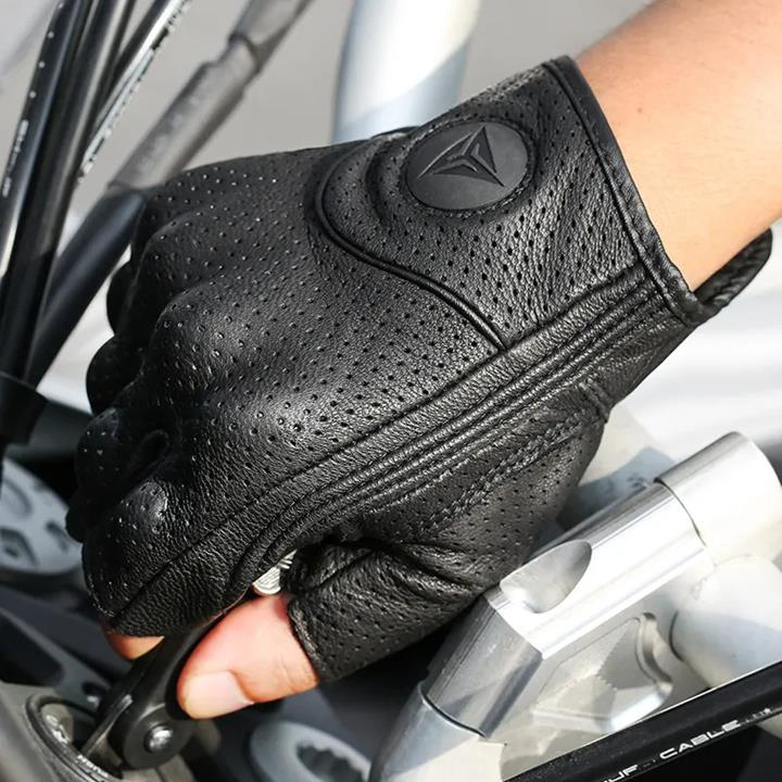 Găng Tay Da Cừu Cụt Ngón Motowolf MDL 0302 Đen Chính Hãng. Phukienphuotsg