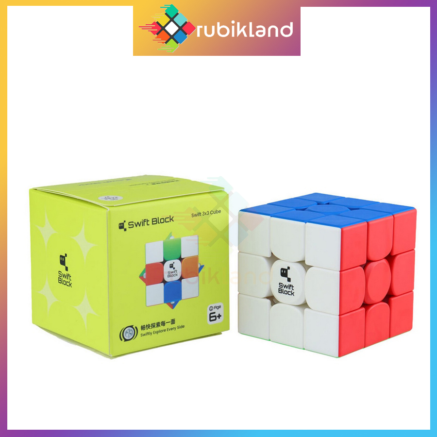 Rubik Gan Swift Block 355S 3x3 Rubic Gan Budget Cube Có Nam Châm Khoan Lỗ Stickerless Đồ Chơi Trí Tuệ Trẻ Em
