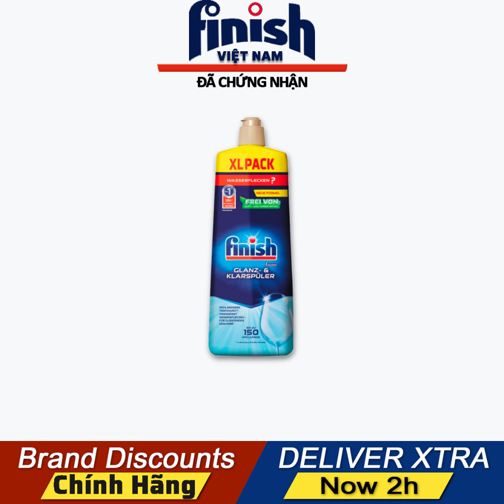 Nước làm bóng Finish làm bóng và khô chén bát 750ml, 800ml, 400ml