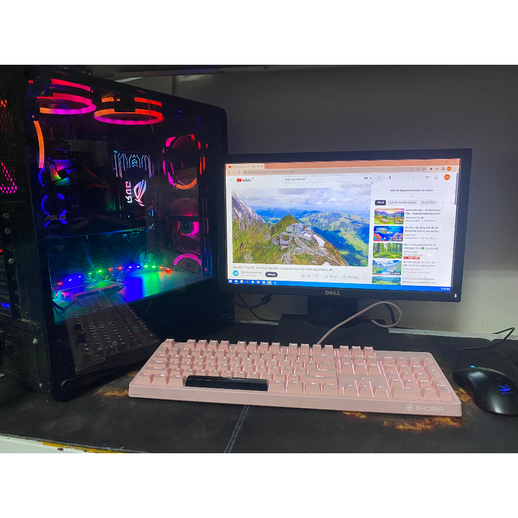 Full bộ máy tính i5+ màn 22inch chơi LOL, FIFA, CF cực mượt