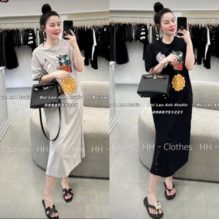 ĐẦM MIDI THUN IN