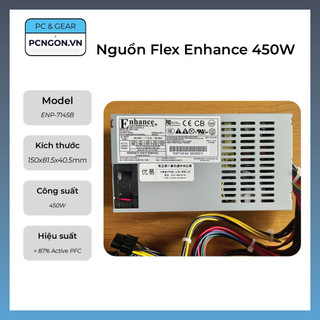 Nguồn flex enhance 450w enp-7145b – dây liền – mới 100%