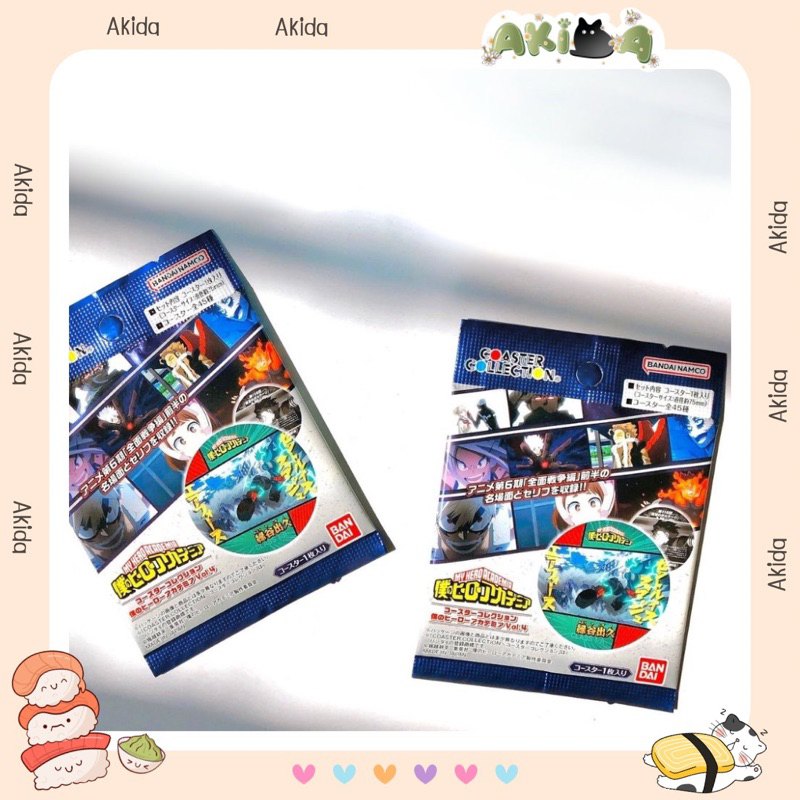 Pack random/ thẻ nhân phẩm - Coaster / lót ly - My hero academia