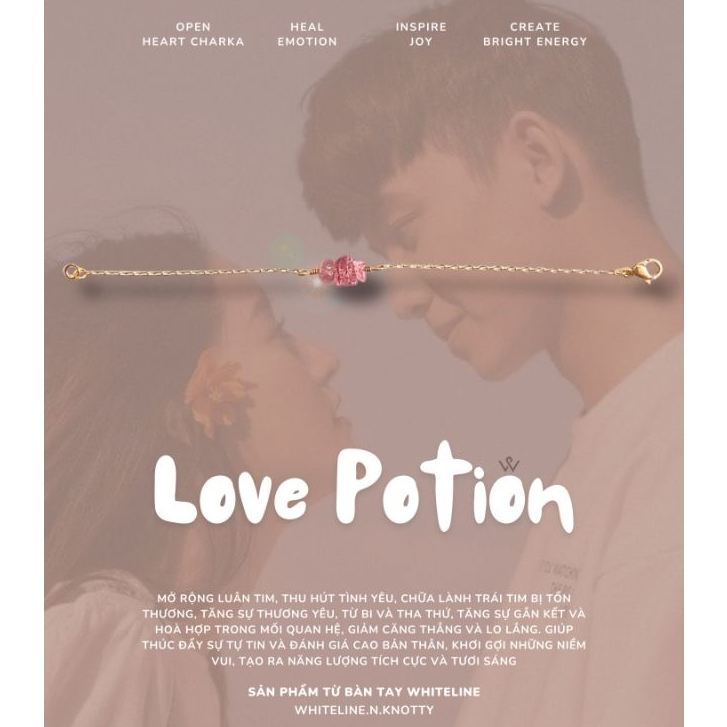 Vòng tay 💗𝑳𝒐𝒗𝒆 𝑷𝒐𝒕𝒊𝒐𝒏 𝑪𝒉𝒂𝒊𝒏-Strawberry💕