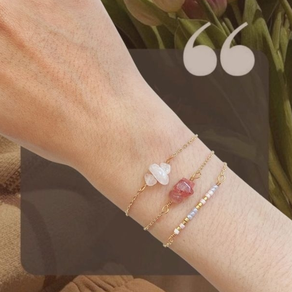 Vòng tay 💗𝑳𝒐𝒗𝒆 𝑷𝒐𝒕𝒊𝒐𝒏 𝑪𝒉𝒂𝒊𝒏-Strawberry💕