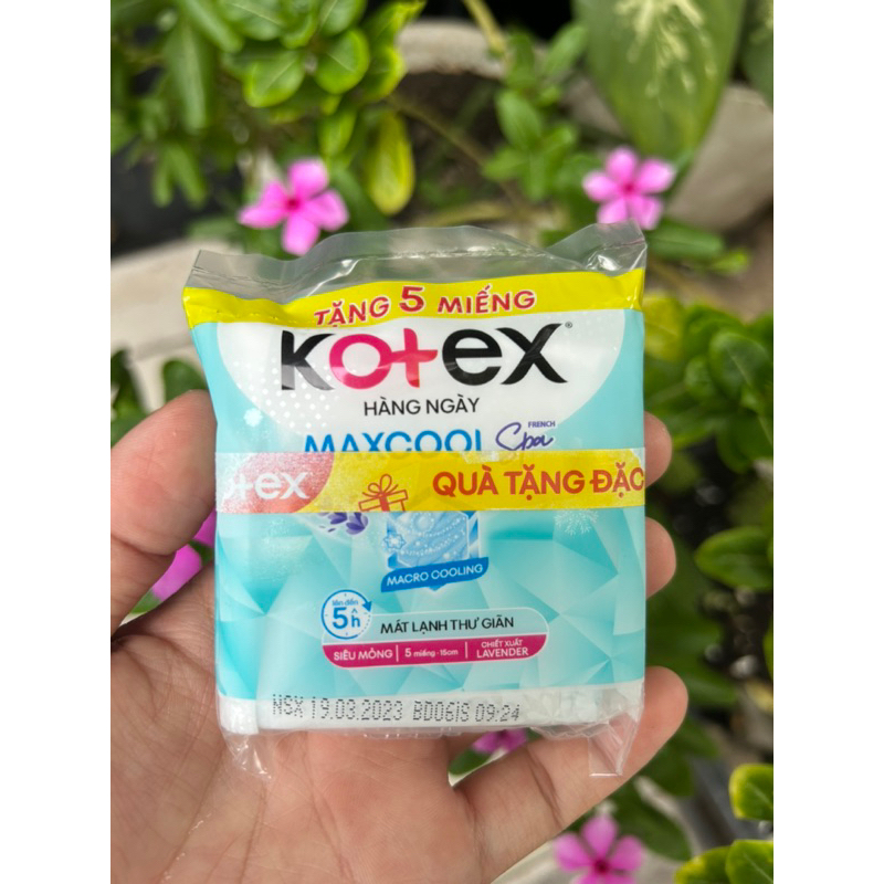HÀNG TẶNG- Gói 5 miếng Kotex thảo dược Cool hàng ngày