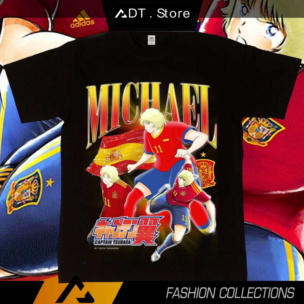 Áo thun hình Michael Spain Captain Tsubasa cực chất giá rẻ mẫu HOT bán chạy