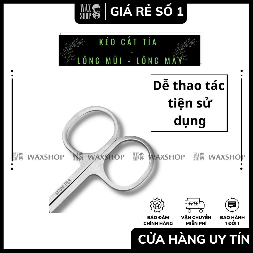 Combo Kềm Bấm Móng + Kéo Cắt Tỉa Lông Mũi,  Mày - Thép Carbon Siêu Bền - Sắc Bén - Waxshop