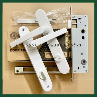 Bộ Khoá Cửa Nhựa Nhà Vệ Sinh Không Dùng Chìa (màu trắng)