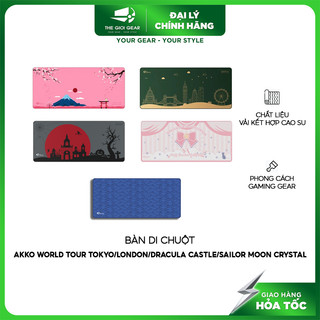 Bàn Di Chuột - Lót Chuột Mousepad AKKO World Tour Tokyo / London / Dracula Castle / Sailor Moon Crystal XXL