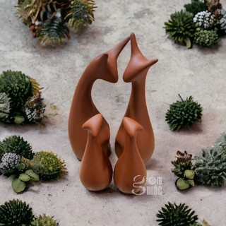Tượng Phật mini decor, gốm Bát Tràng