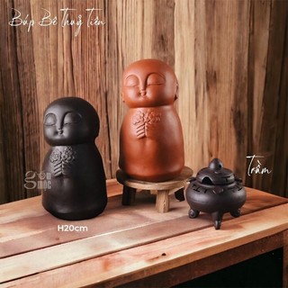 Tượng Phật mini decor, gốm Bát Tràng
