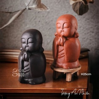 Tượng Phật mini decor, gốm Bát Tràng