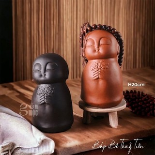 Tượng Phật mini decor, gốm Bát Tràng