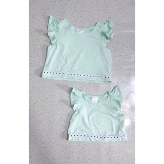 Áo thun bé gái crop top