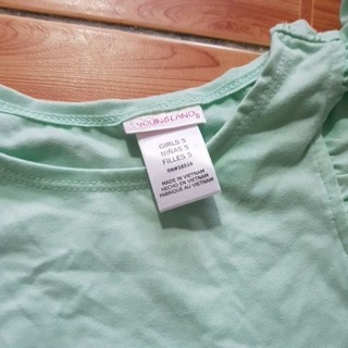 Áo thun bé gái crop top