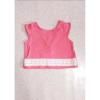 Áo thun bé gái crop top
