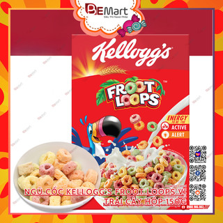 Ngũ cốc ăn sáng froot loops kellogg's vị trái cây 160gr thái lan