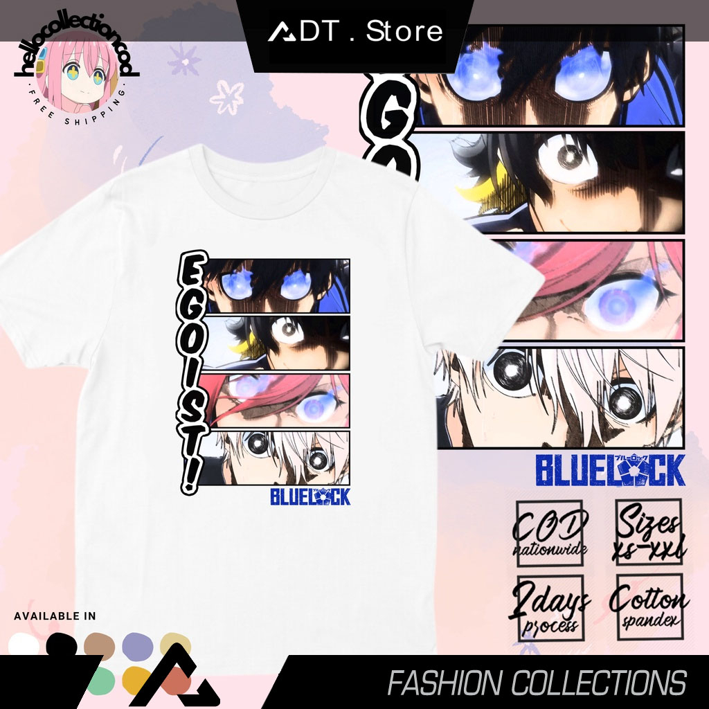 Áo thun hình Blue Lock - Egoist Eyes Anime cực chất giá rẻ mẫu HOT bán chạy