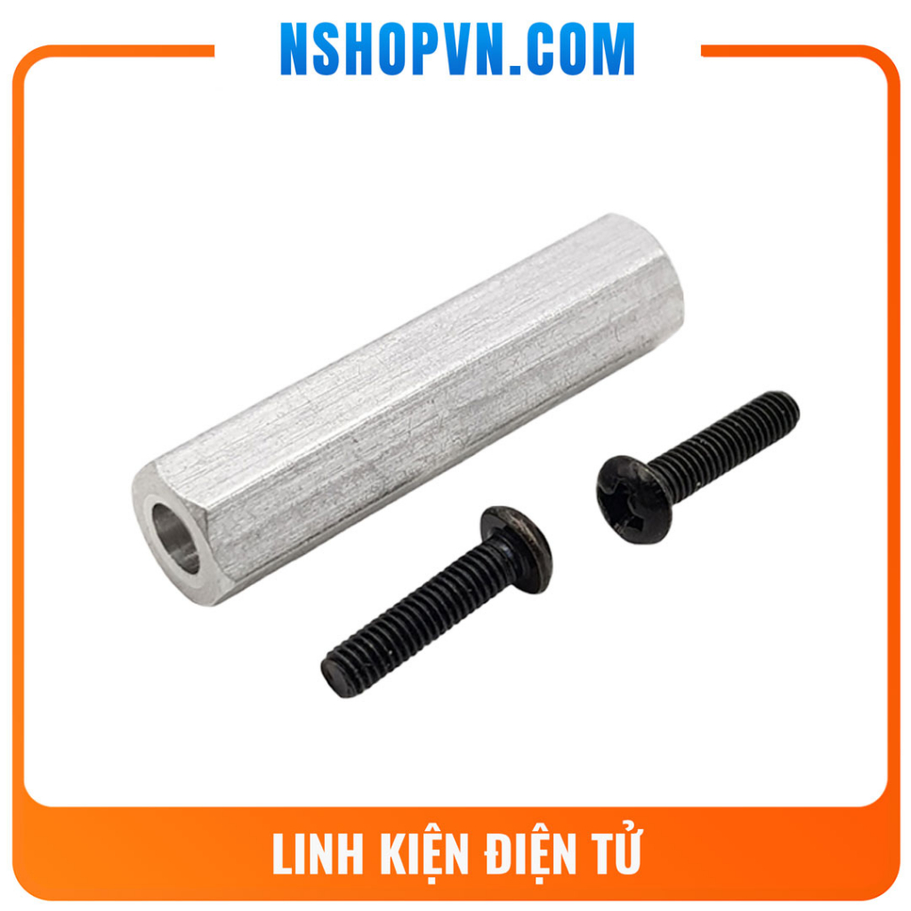 Khớp nối lục giác hợp kim nhôm - khớp nối bánh xe mecanum trục 4mm / 6mm