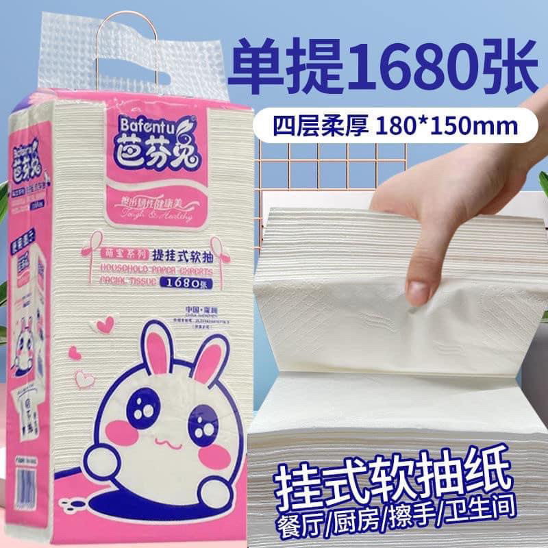 Bịch giấy rút bafentu 1680 tờ treo tường