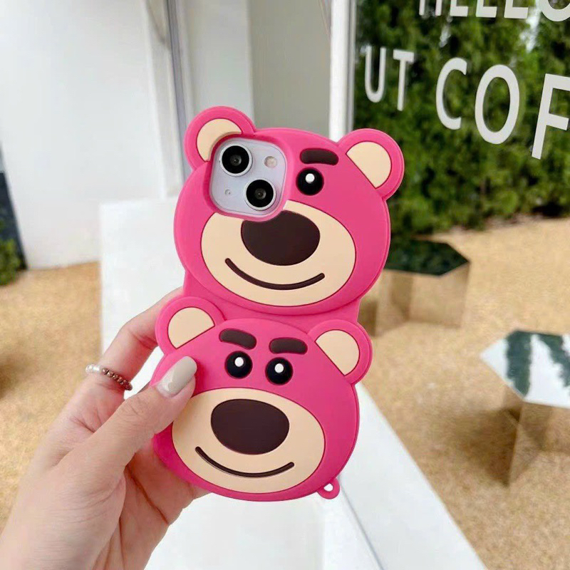 Ốp gấu Hồng  iPhone 7plus / X / Xsmax / 11 / 11promax / 12 / 12promax / 13 / 13promax / 14promax m