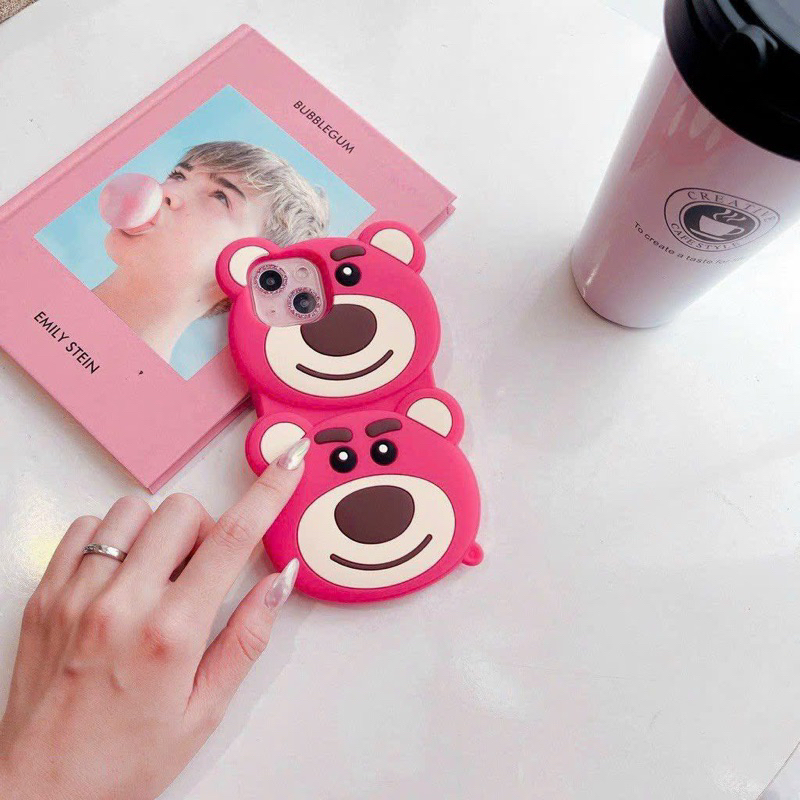 Ốp gấu Hồng  iPhone 7plus / X / Xsmax / 11 / 11promax / 12 / 12promax / 13 / 13promax / 14promax m