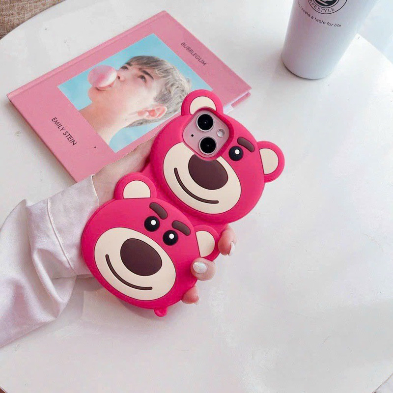 Ốp gấu Hồng  iPhone 7plus / X / Xsmax / 11 / 11promax / 12 / 12promax / 13 / 13promax / 14promax m