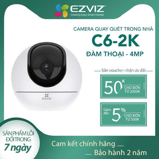 Camera wifi ezviz c6w, c6-2k, c6n-4mp, ty1-4mp độ phân giải 2k,trong nhà, quay quét 360 độ - cam kết chính hàng