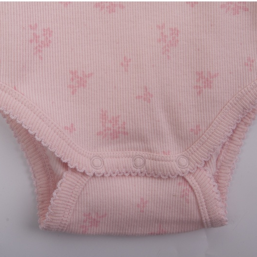 Áo liền quần bé gái bodysuit sơ sinh SPROUT dài tay 0-3 tháng xuất dư