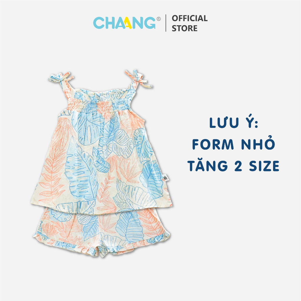 [CHAANG-FORM NHỎ MẸ TĂNG 2 SIZE] Bộ hai dây lanh Sea lá tropical