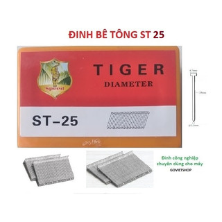 Đinh bê tông ST25 hiệu Tiger hộp có 646 cây ghim ST25