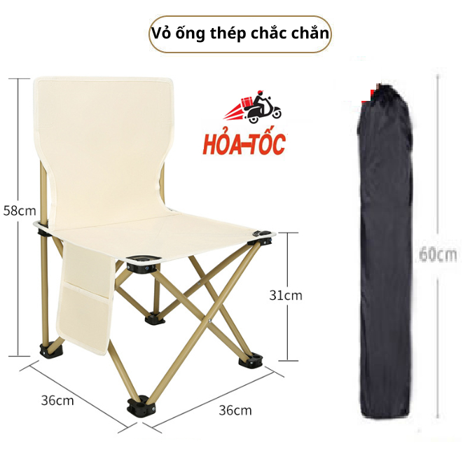 Ghế Gấp Gọn Dã Ngoại Du Lịch Cắm Trại Câu Cá Di Động Cao Cấp Đẹp Chắc Chắn