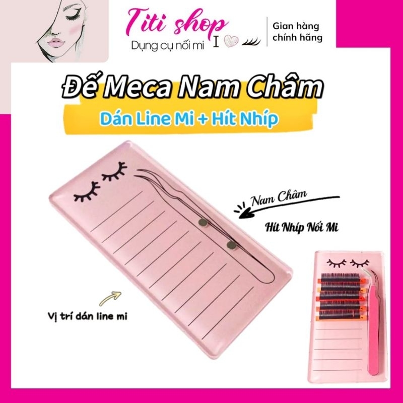 Đế Meca dán line mi có nam châm hít nhíp_Miếng dán mi nối
