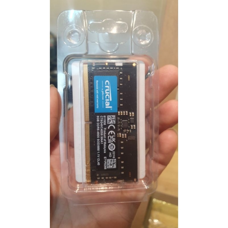 RAM Laptop DDR5 Crucial - 8Gb 16Gb 32GB bus 4800Mhz