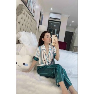 BỘ LỤA KẺ PHỐI HOẠ TIẾT