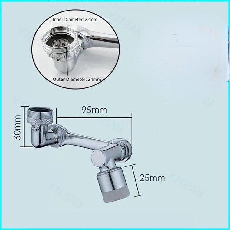 Đầu vòi xoay 1080 mở rộng nối dài bằng nhựa-HT