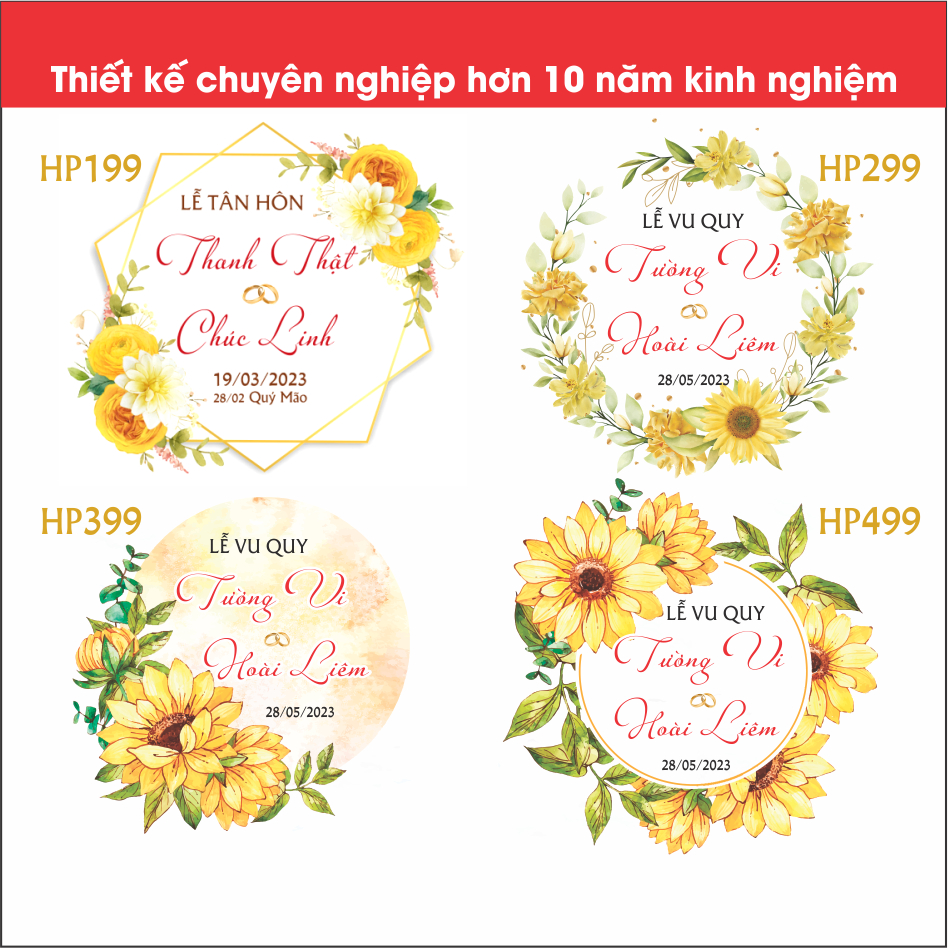 Tấm form trang trí tiệc cưới hỏi sinh nhật in nội dung theo yêu cầu của khách