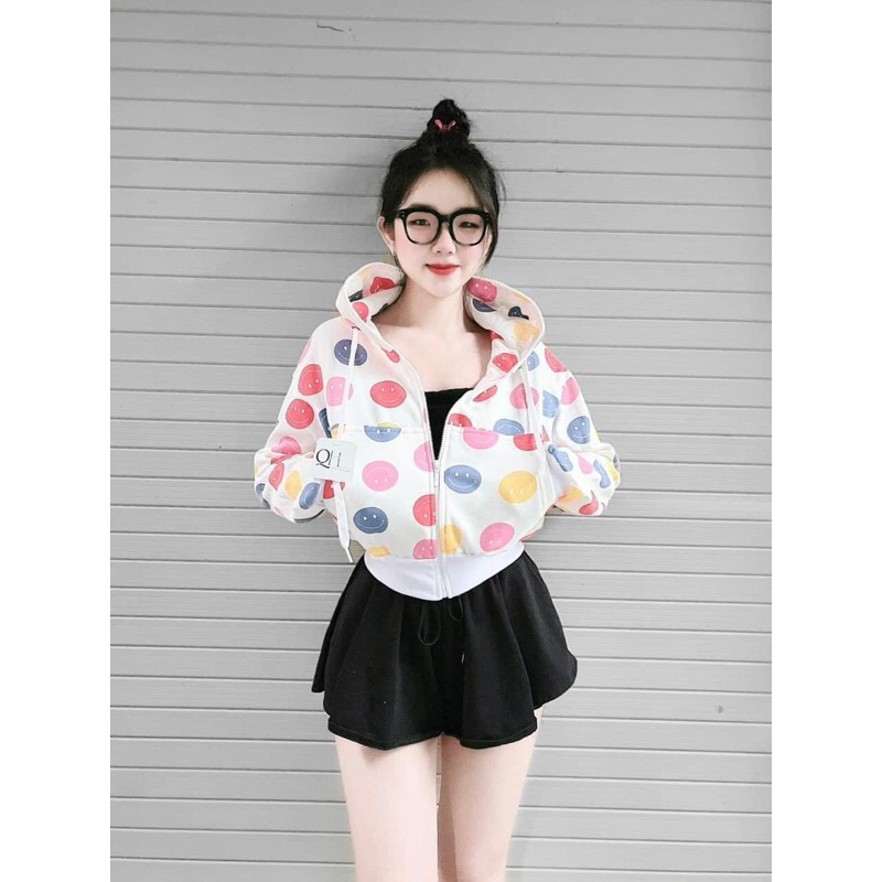 Áo khoác in hình 3D tay xỏ ngón, nón có 2 lớp dày kèm ảnh thật