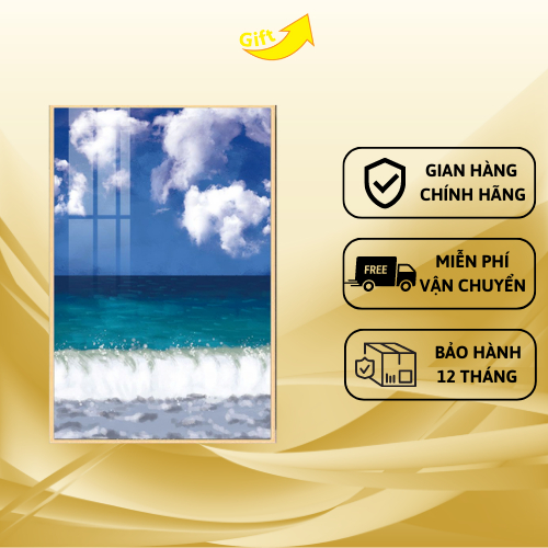 Tranh Treo Tường Gỗ Tráng Gương Chủ đề Phong Cảnh Đẹp