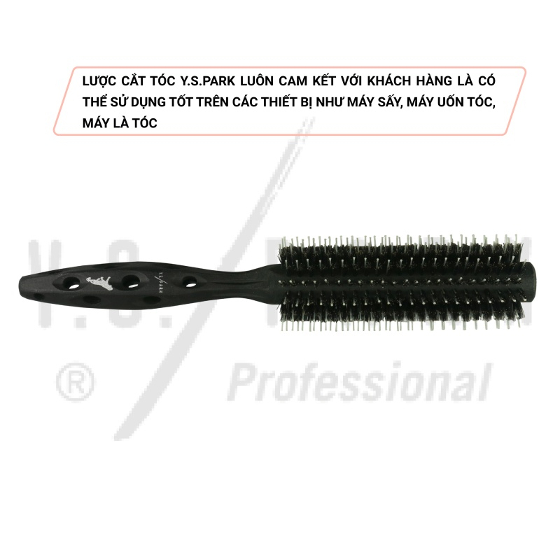 Lô sấy tóc Carbon Tiger Brush YS PARK professional lược uốn chịu nhiệt 42mm chính hãng YS-490(T-6)