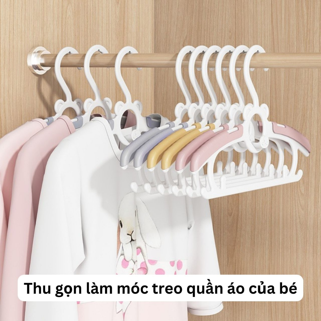 Móc treo quần áo đa năng giữ dáng, giữ Form, chống trượt, chống bai dão áo