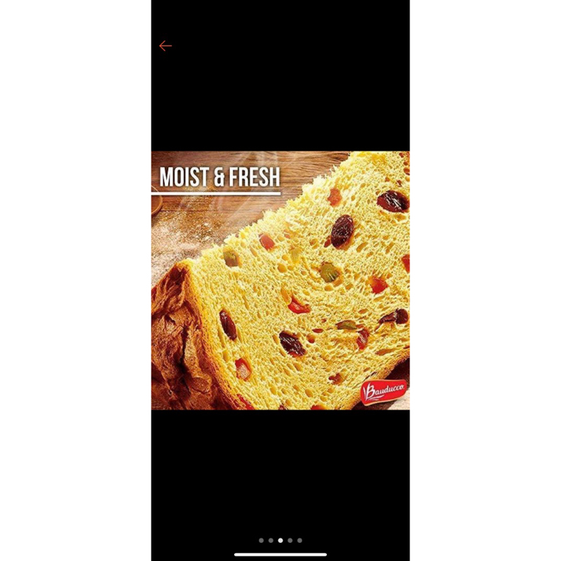 DATE 26/9 Bánh bông lan nhân trái cây Panettone Classic 100g nhập khẩu Ý