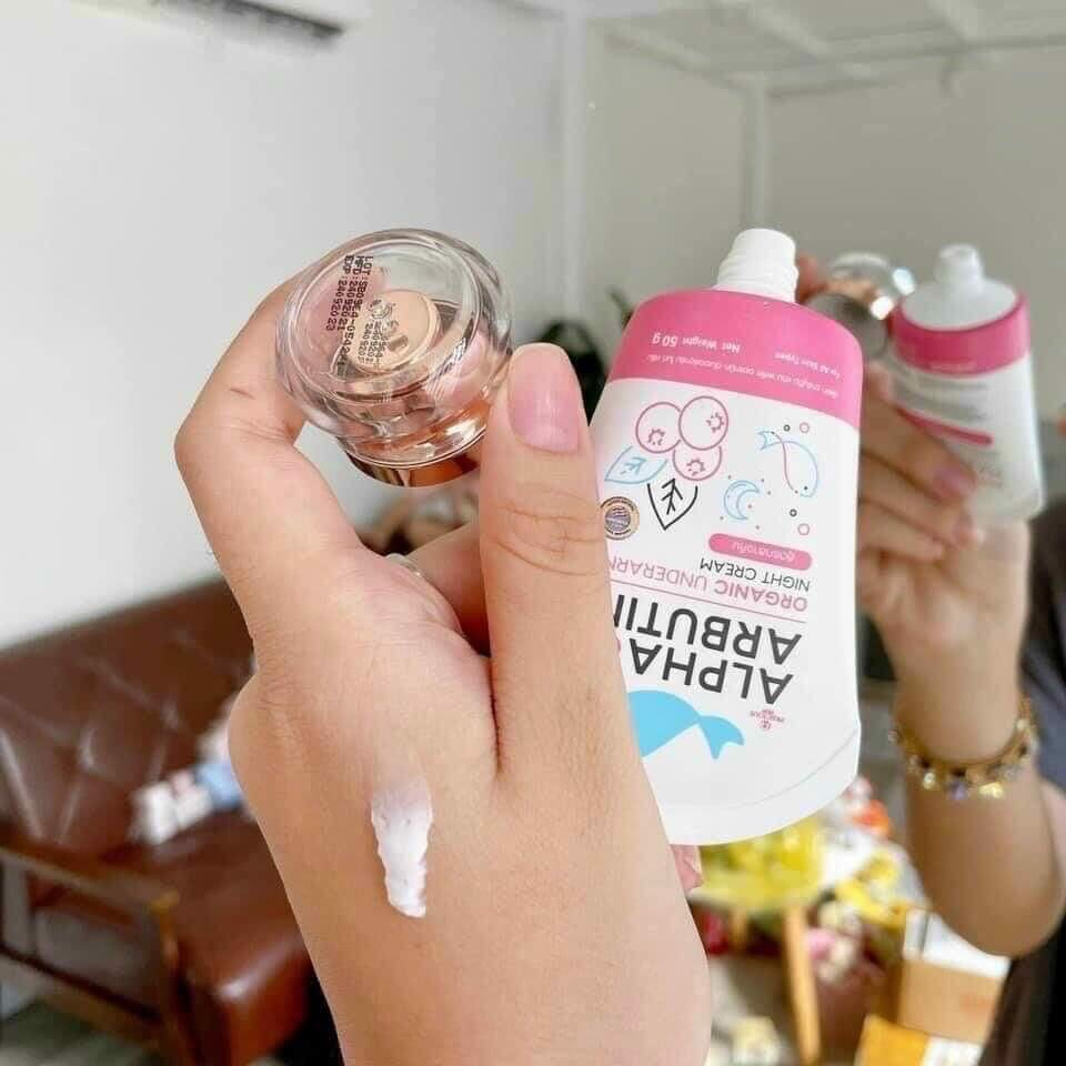 Kem Dưỡng Trắng Giảm Thâm Nách Precious Skin Alpha Arbutin Organic Underarm Whitening Cream 50g Chính Hãng Thái Lan